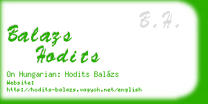 balazs hodits business card
